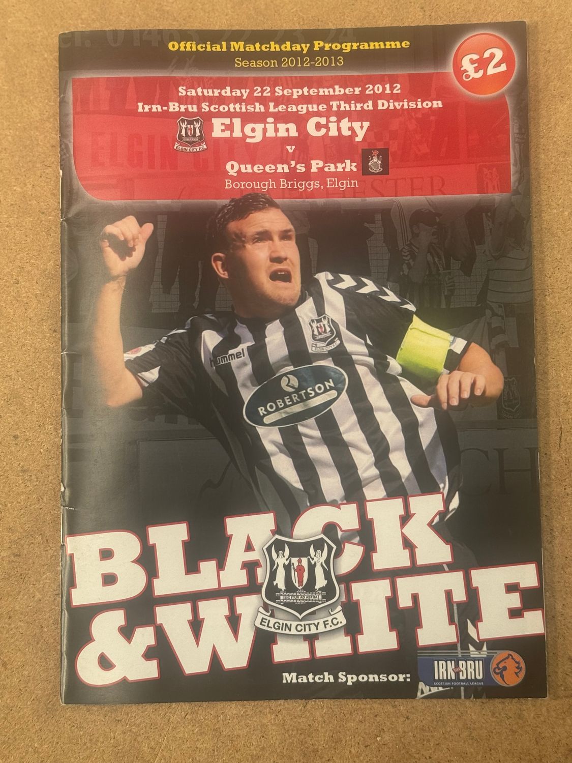 Elgin City v Queens Park - 22/9/12