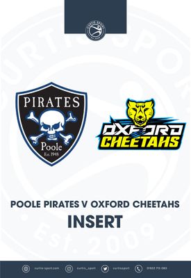 Poole Pirates v Oxford Cheetahs INSERT - 09/10/24