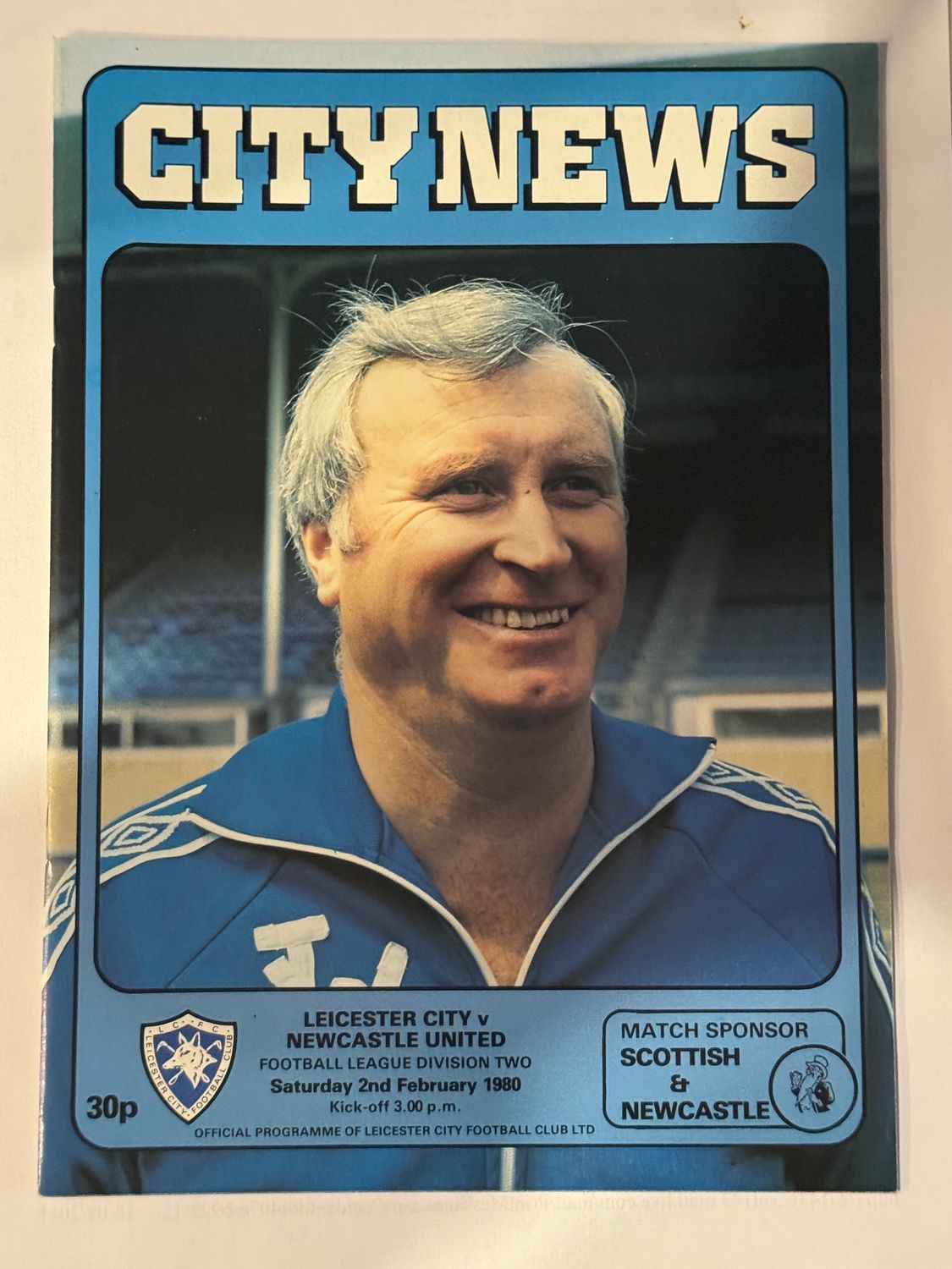 Leicester City v Newcastle Utd - 2/2/80