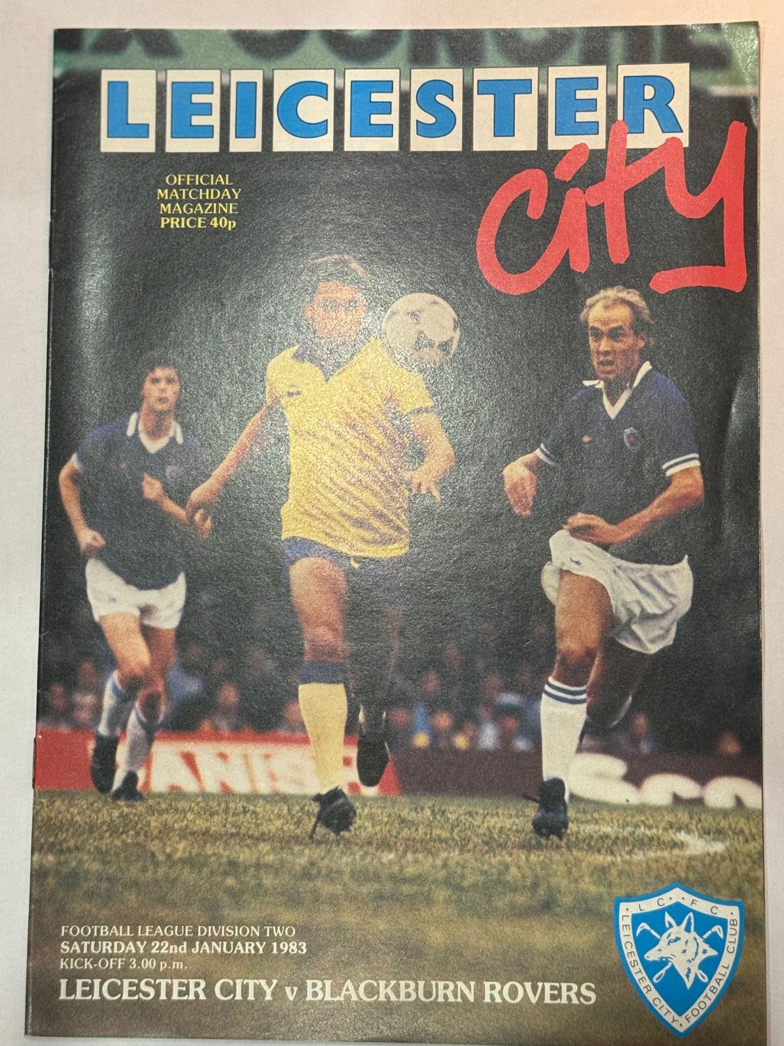 Leicester City v  Blackburn Rovers - 22/1/83