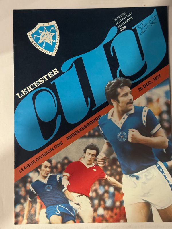 Leicester City v  Middlesbrough - 26/12/77