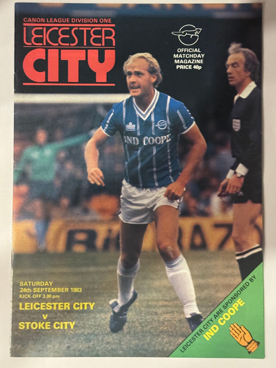 Leicester City v Stoke City  - 24/9/83
