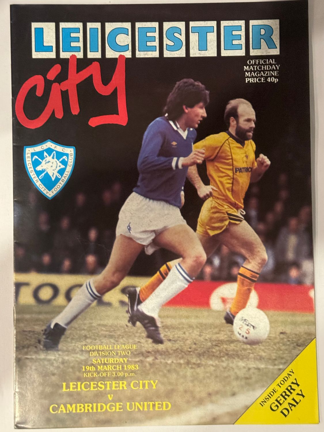 Leicester City v  Cambridge Utd - 19/3/83