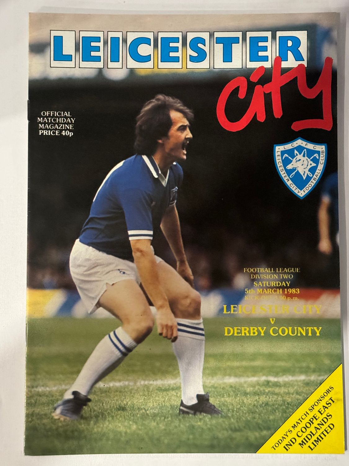 Leicester City v  Derby County - 5/3/83