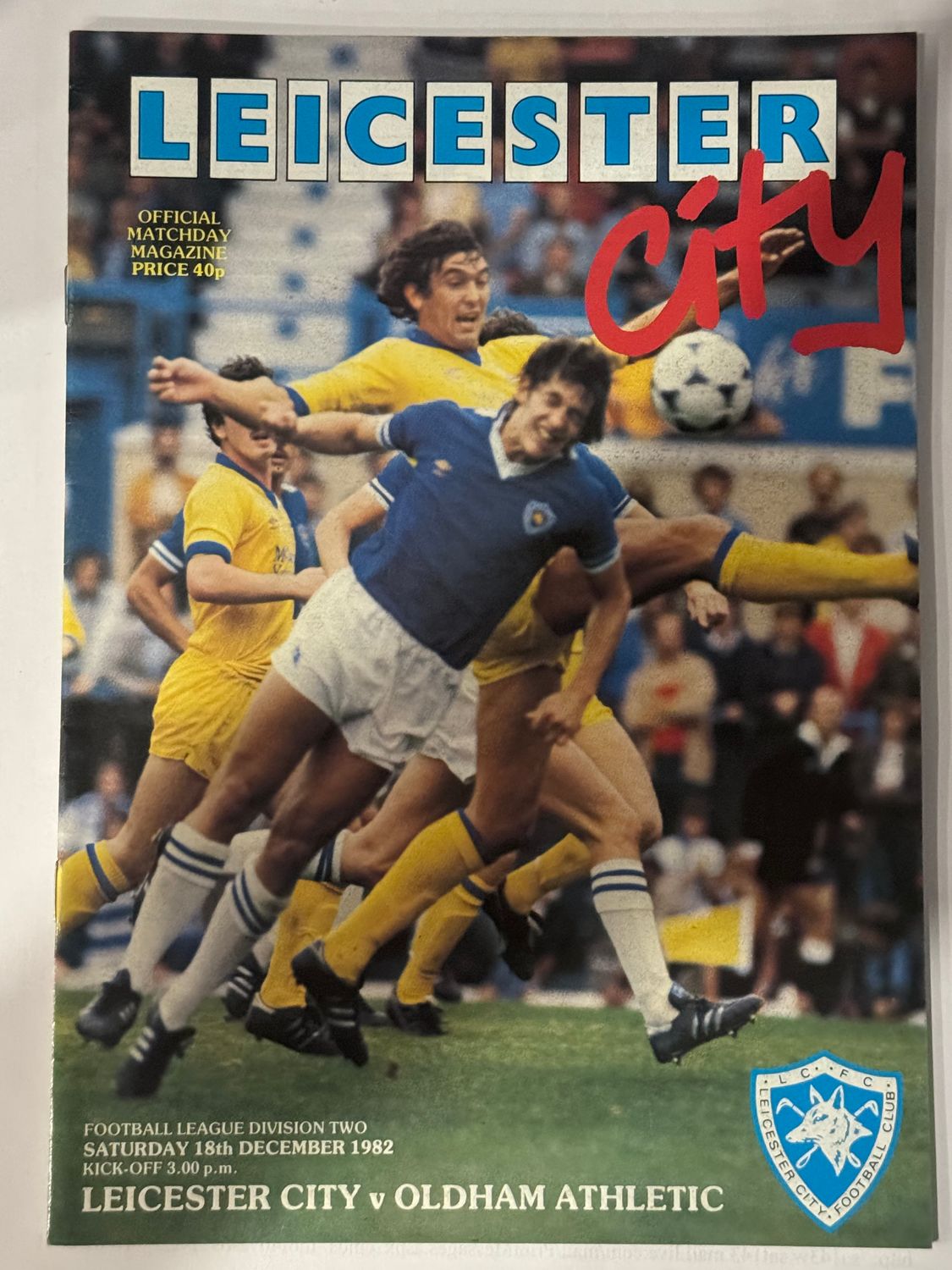 Leicester City v  Oldham - 18/12/82