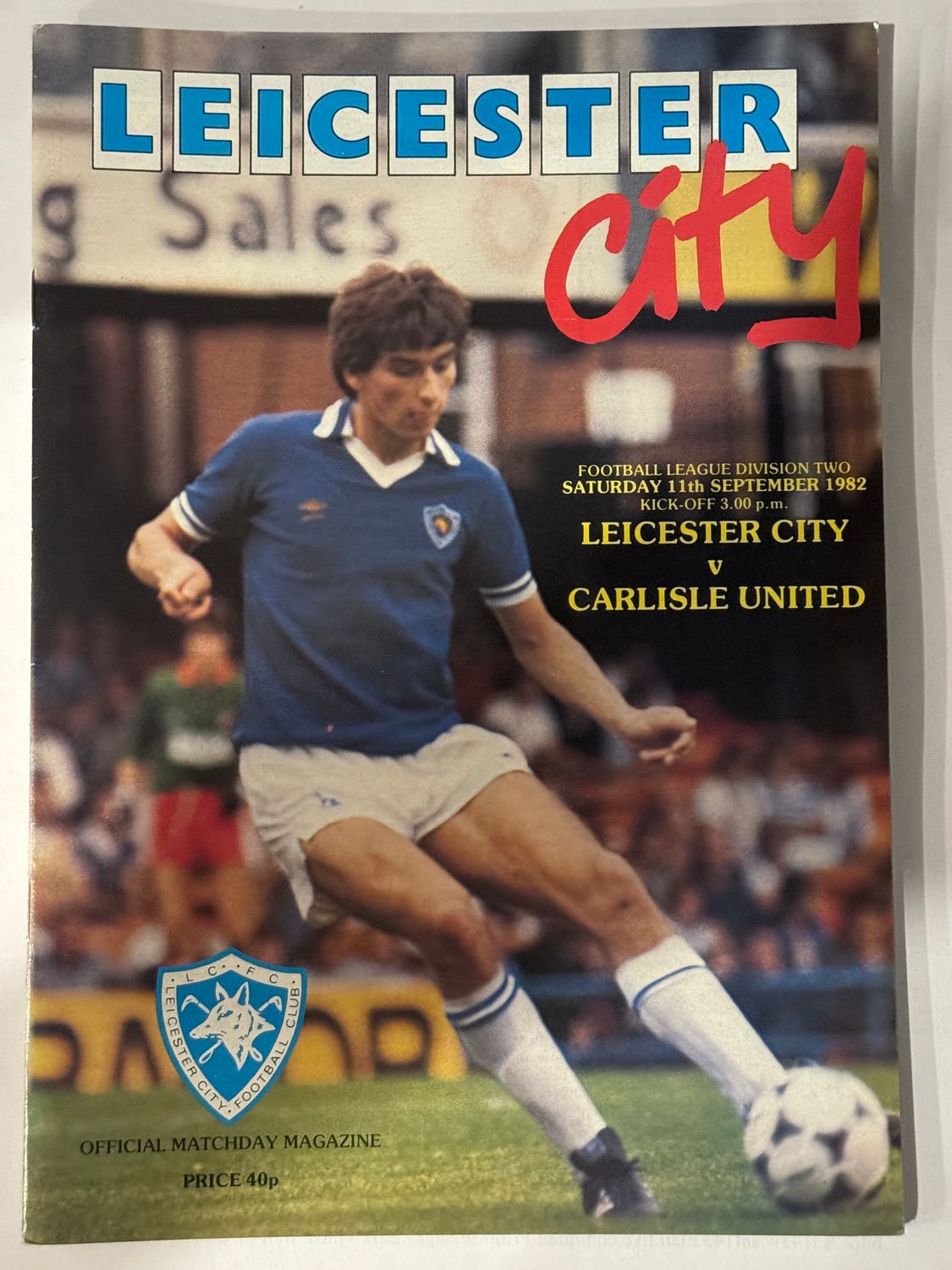 Leicester City v  Carlisle- 11/9/82