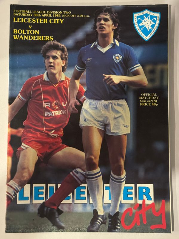 Leicester City v  Bolton  - 30/4/83