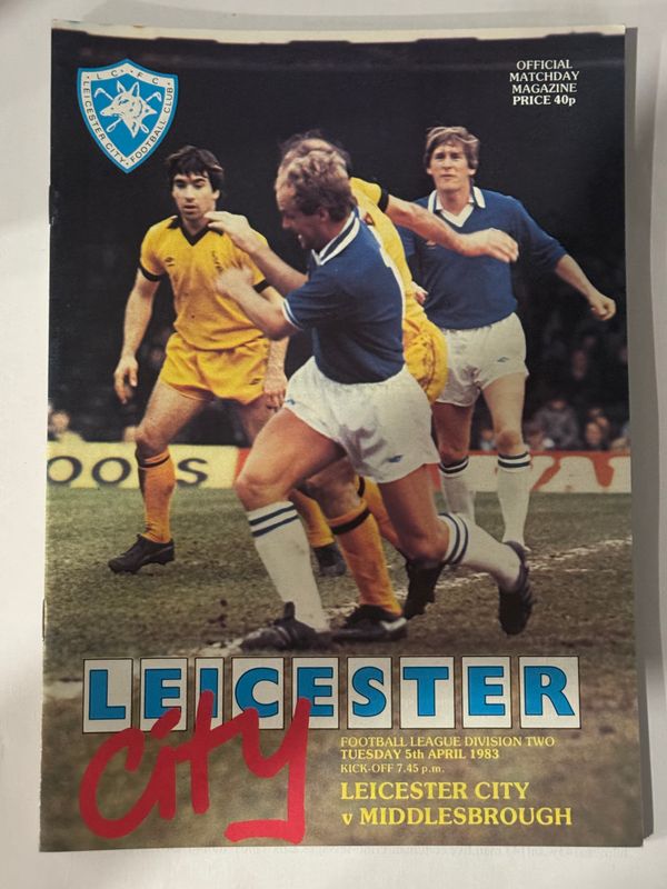 Leicester City v  Middlesbrough - 5/4/83