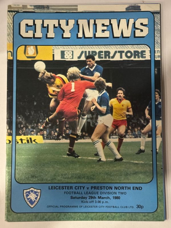 Leicester City v  Preston  - 29/3/80