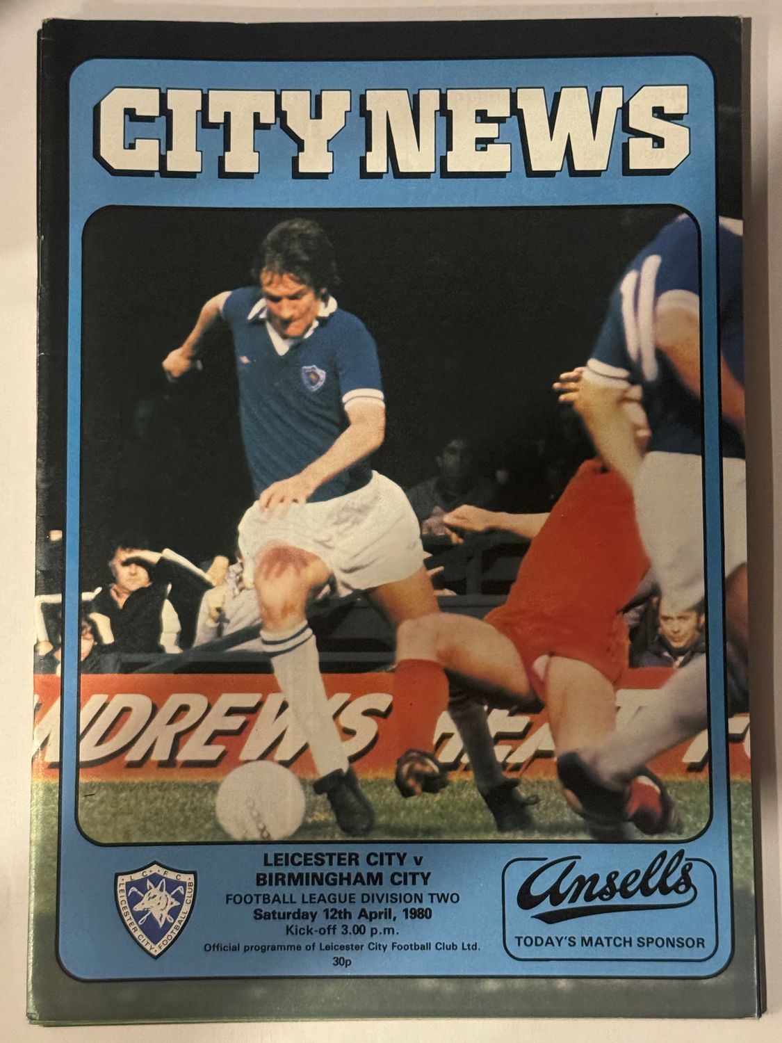 Leicester City v  Birmingham City  - 12/4/80