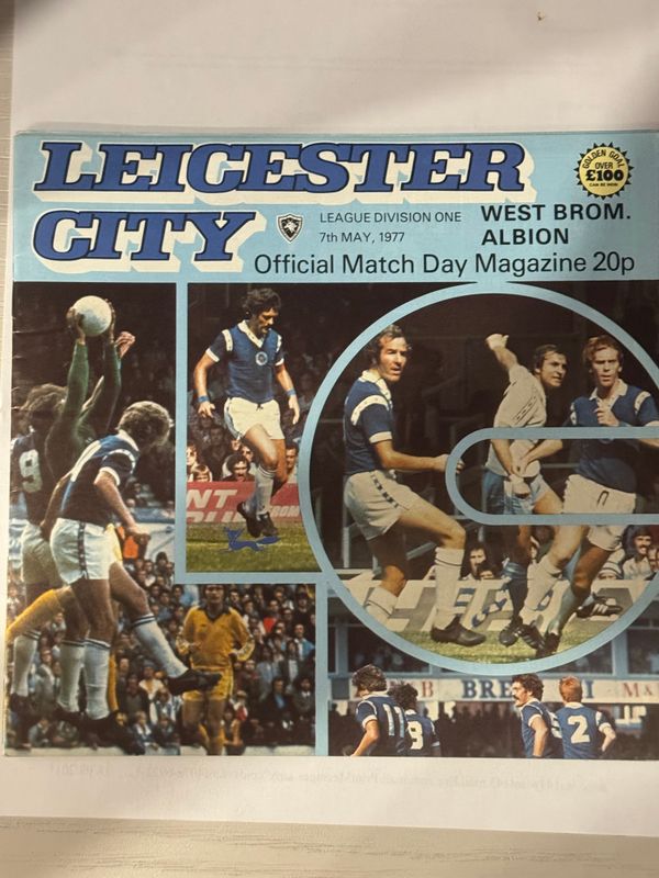 Leicester City v  WBA - 7/5/77