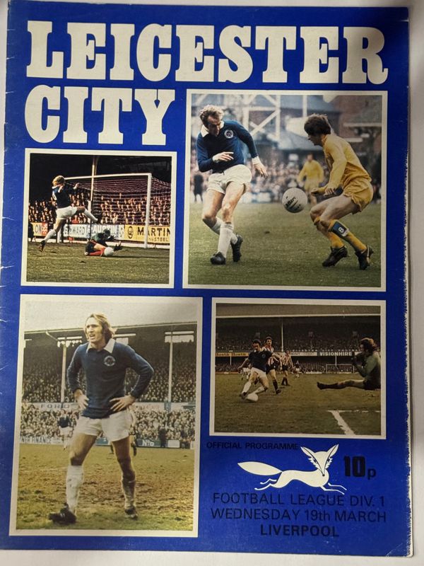 Leicester City v  Liverpool  - 19/3/75