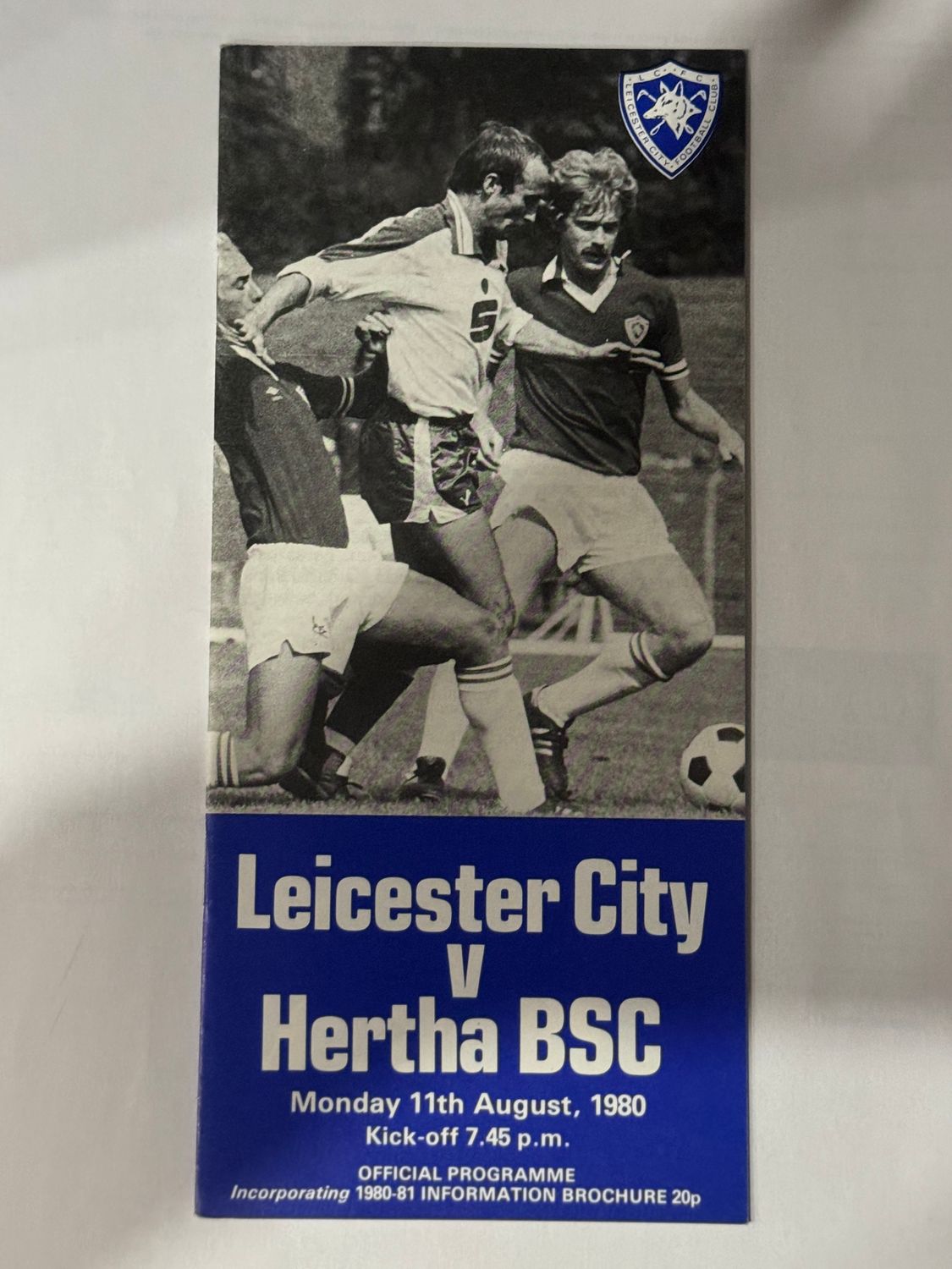 Leicester City v  Hertha BSC  - 11/8/80