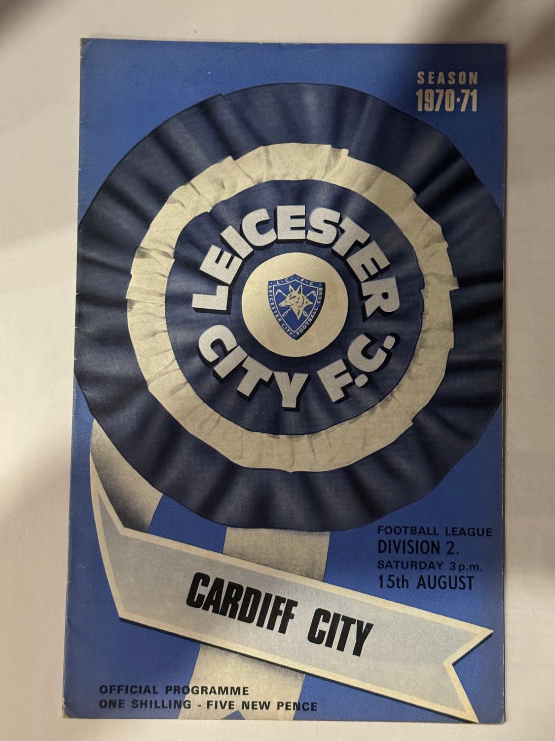 Leicester City v  Cardiff City  - 15/8/70