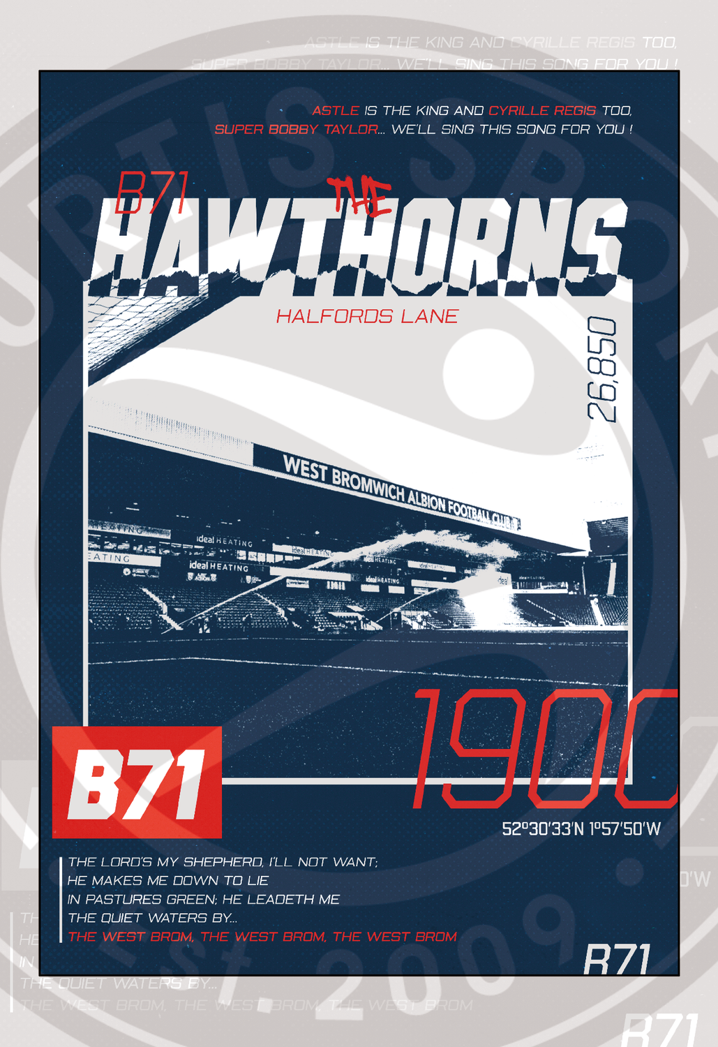 A4 POSTER - The Hawthorns