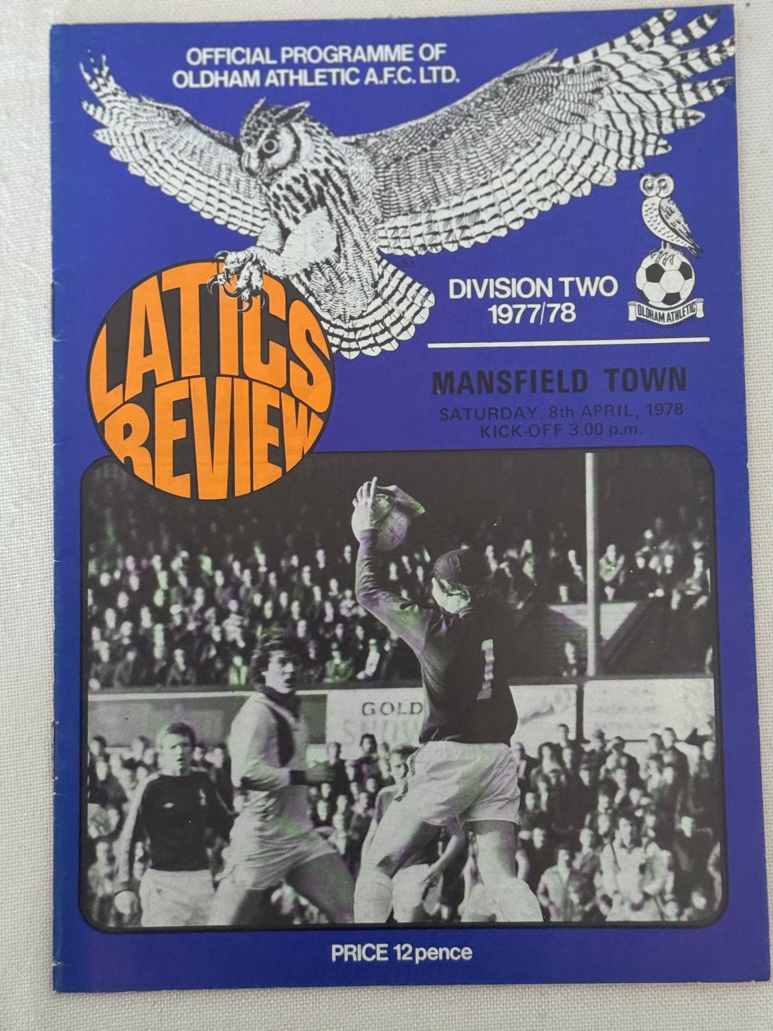 Oldham v Mansfield Town - 8/4/78