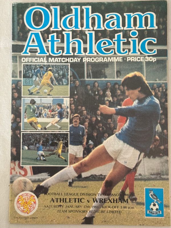 Oldham v Wrexham - 17/1/81