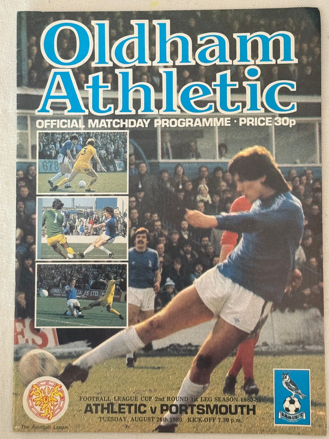 Oldham v Portsmouth - 26/8/80