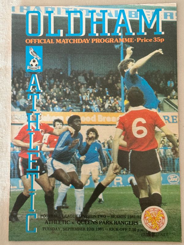 Oldham v QPR - 22/9/81
