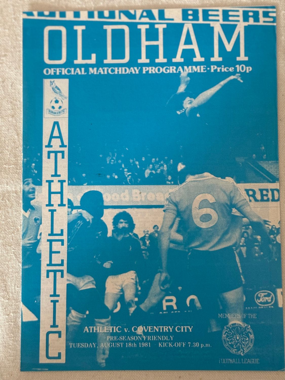 Oldham v Coventry City - 18/8/81