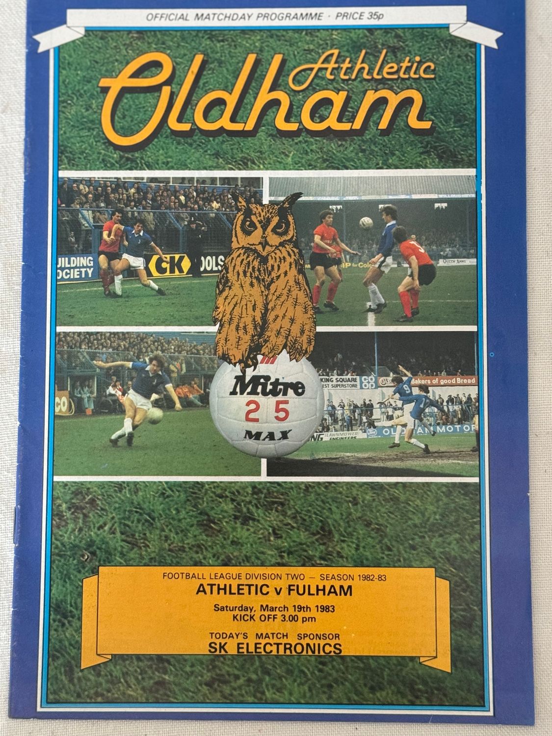 Oldham v Fulham - 19/3/83
