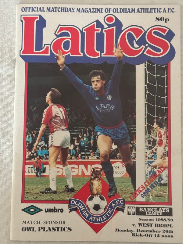 Oldham v WBA - 26/12/88