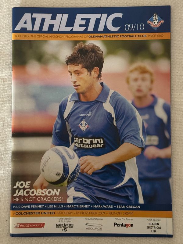 Oldham v Colchester United - 21/11/09