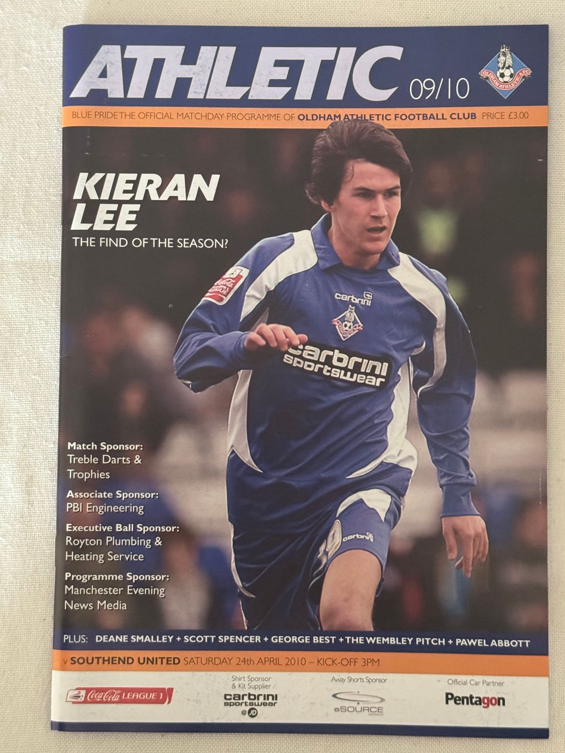 Oldham v Southend United - 24/4/10