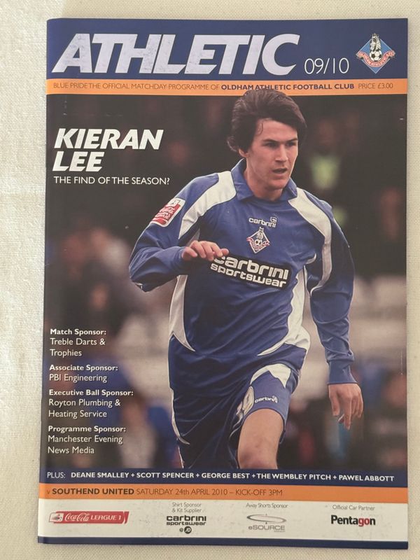 Oldham v Southend United - 24/4/10