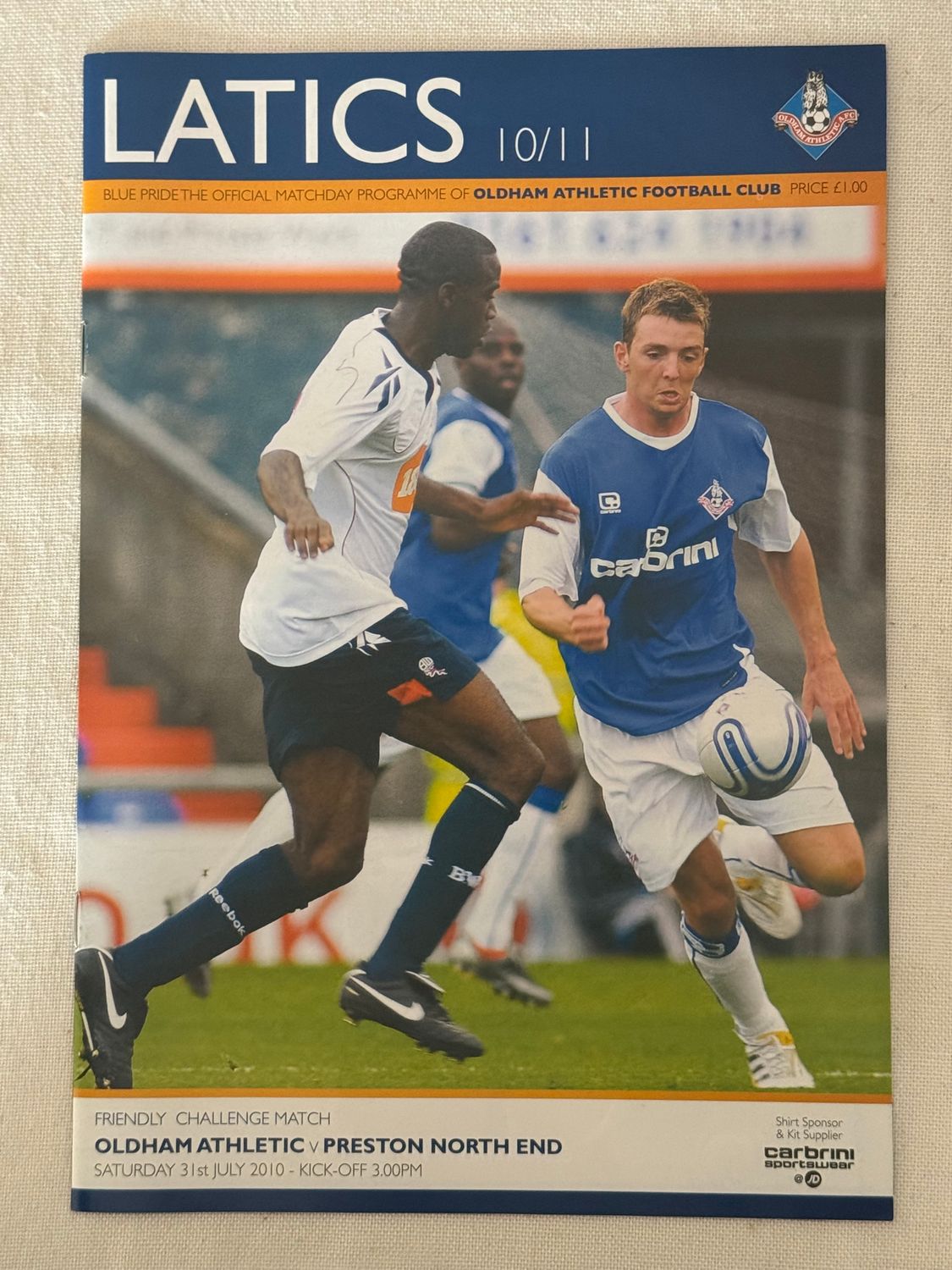 Oldham v Preston North End - 31/7/10