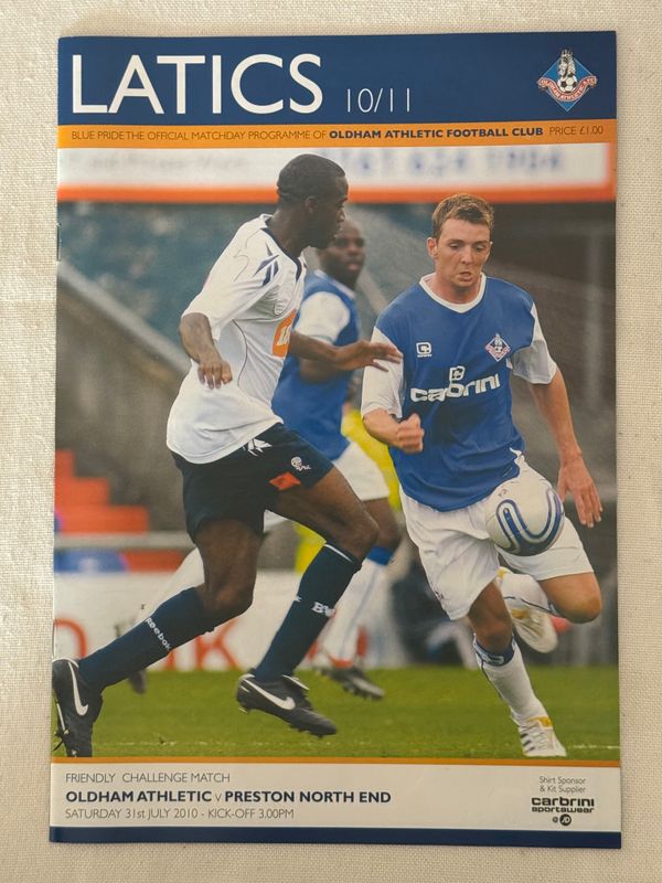 Oldham v Preston North End - 31/7/10