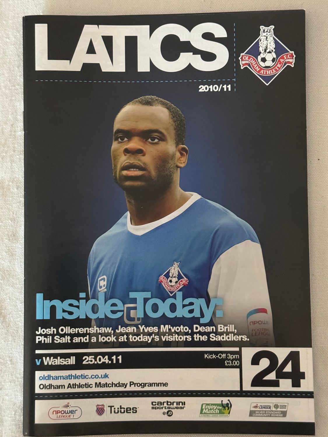 Oldham v Walsall - 25/4/11