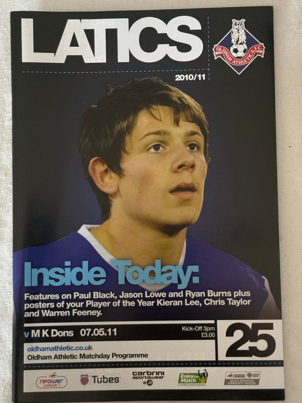 Oldham v MK Dons - 7/5/11
