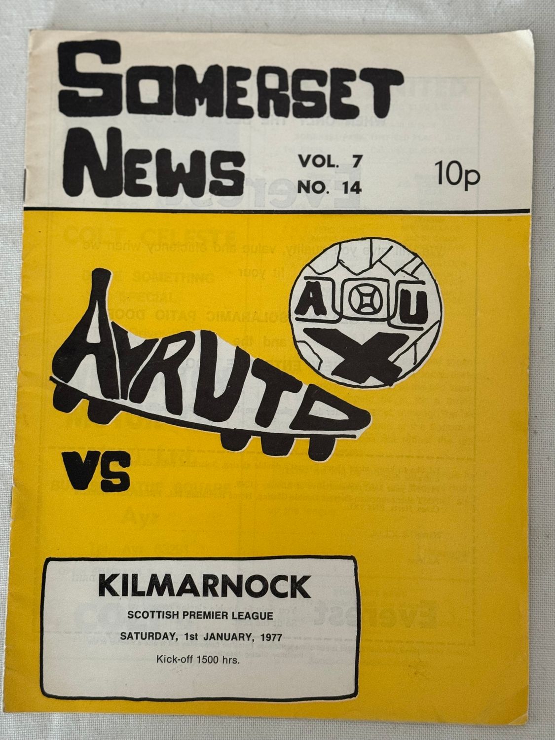Ayr United v Kilmarnock - 1/1/77