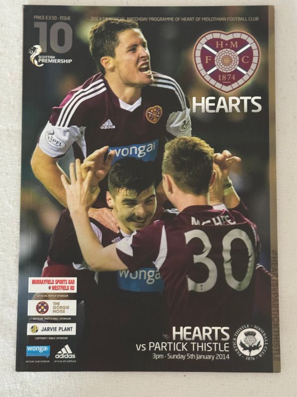 Hearts v Partick Thistle - 5/1/14