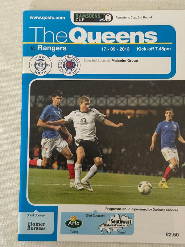 Queen of the South v Rangers - 17/9/13