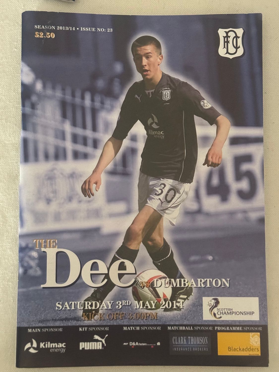 Dundee v Dumbarton - 3/5/14