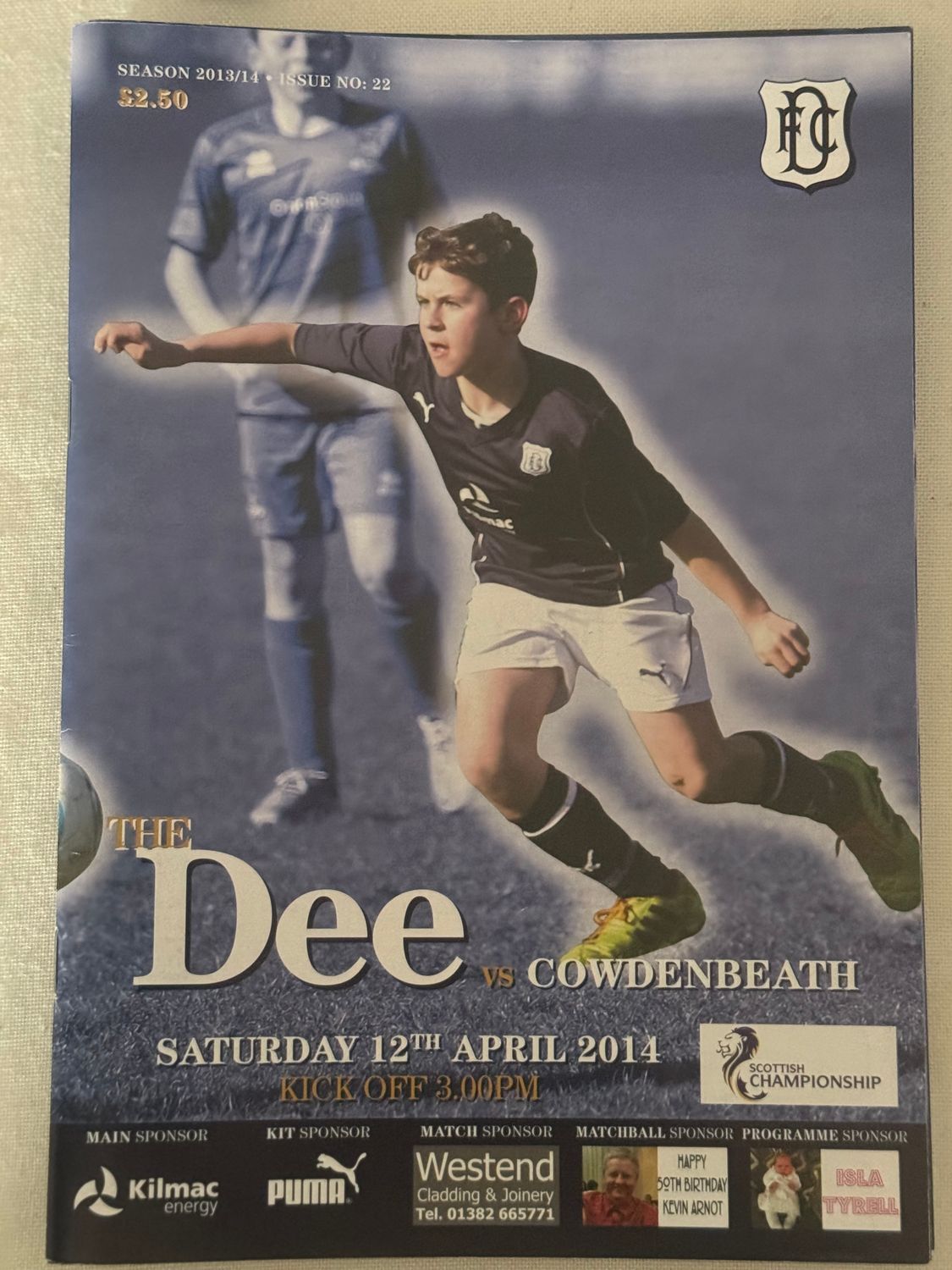 Dundee v Cowdenbeath - 14/4/14