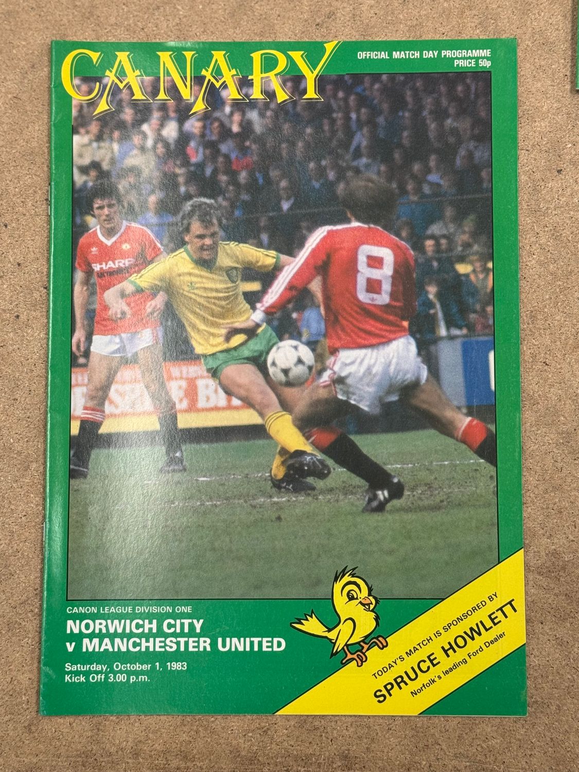 Norwich City v Manchester United - 1/10/83
