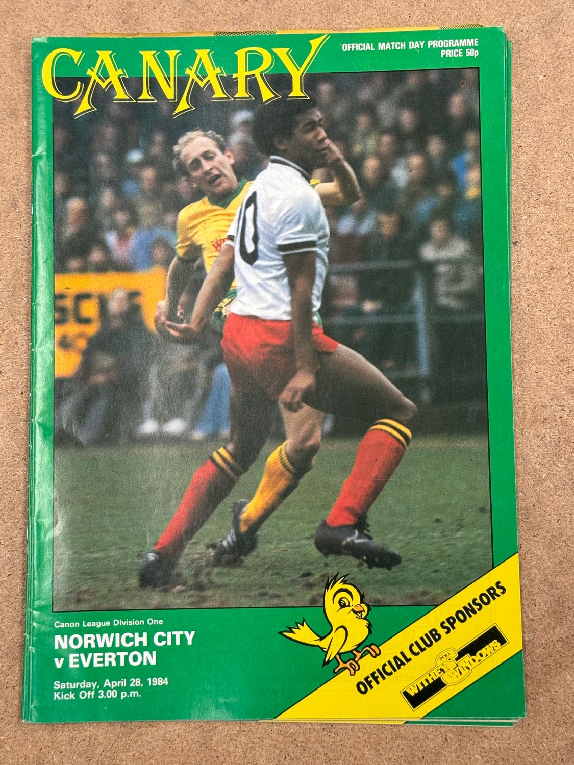 Norwich City v Everton - 28/4/84