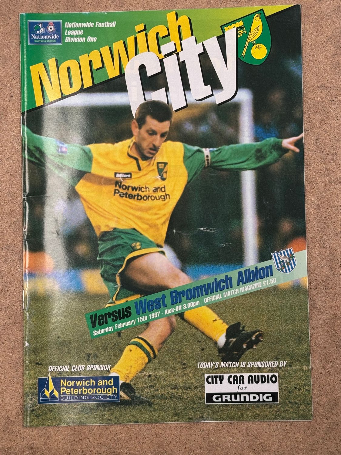 Norwich City v WBA - 15/2/87