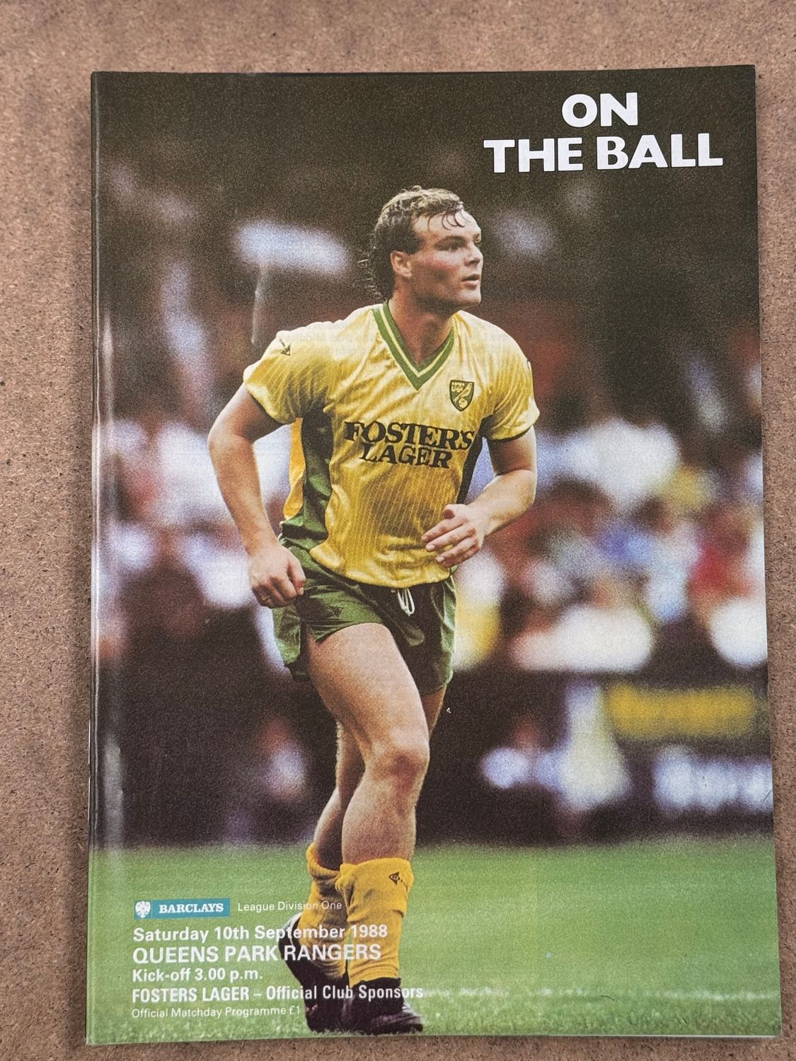 Norwich City v QPR - 10/9/88