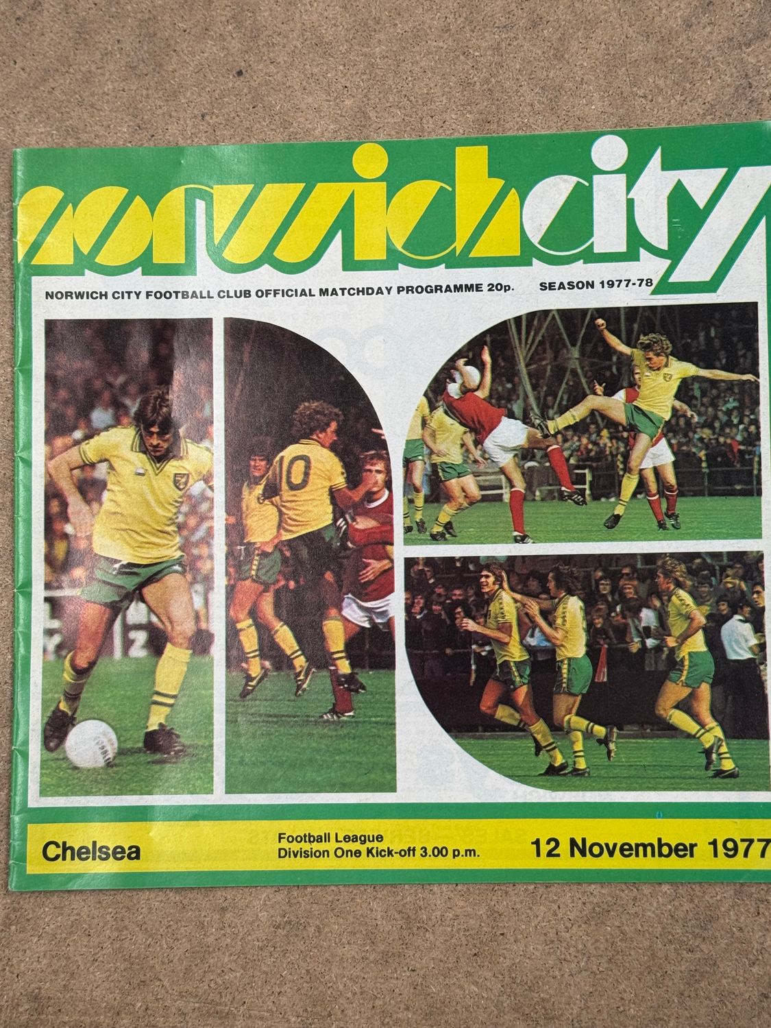 Norwich City v Chelsea - 12/11/77