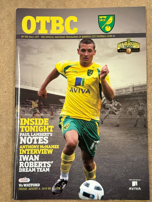 Norwich City v Watford - 6/8/10