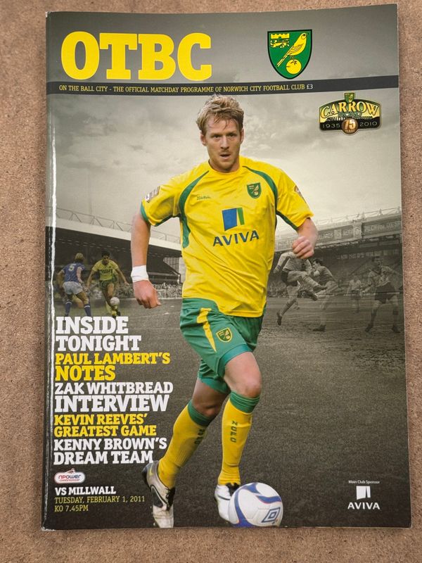 Norwich City v Millwall - 1/2/11
