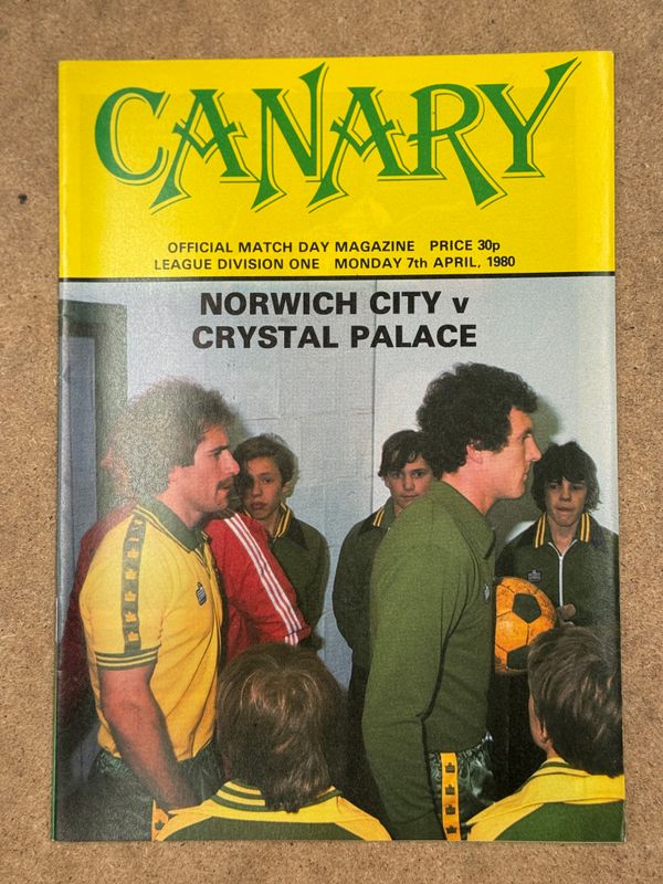 Norwich City v Crystal Palace - 7/4/80