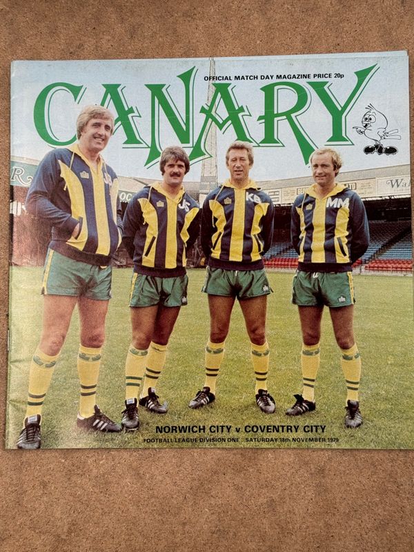 Norwich City v Coventry City - 18/11/79