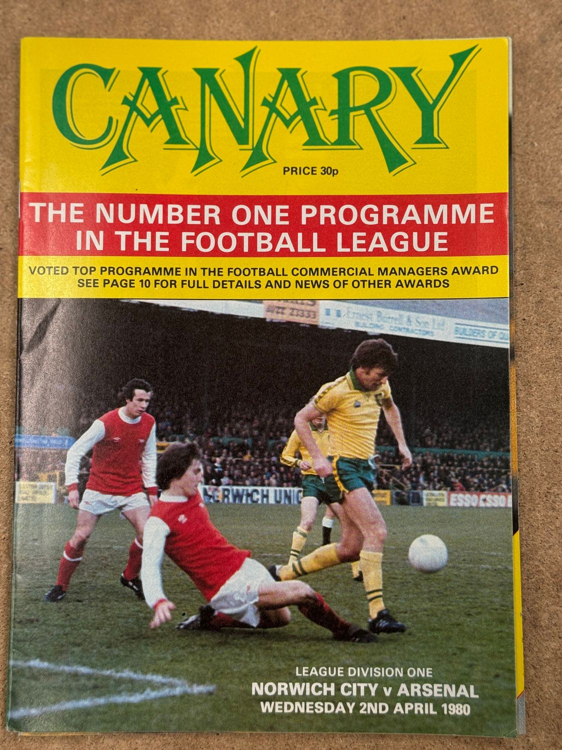 Norwich City v Arsenal  - 2/4/80