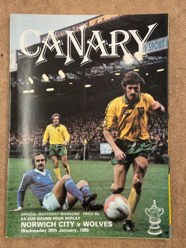 Norwich City v Wolves  - 30/1/80