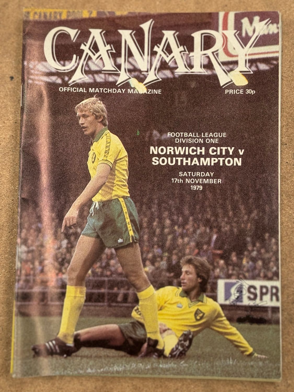 Norwich City v Southampton - 17/11/79